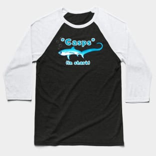 Surprised Thresher Shark Gasps Baseball T-Shirt